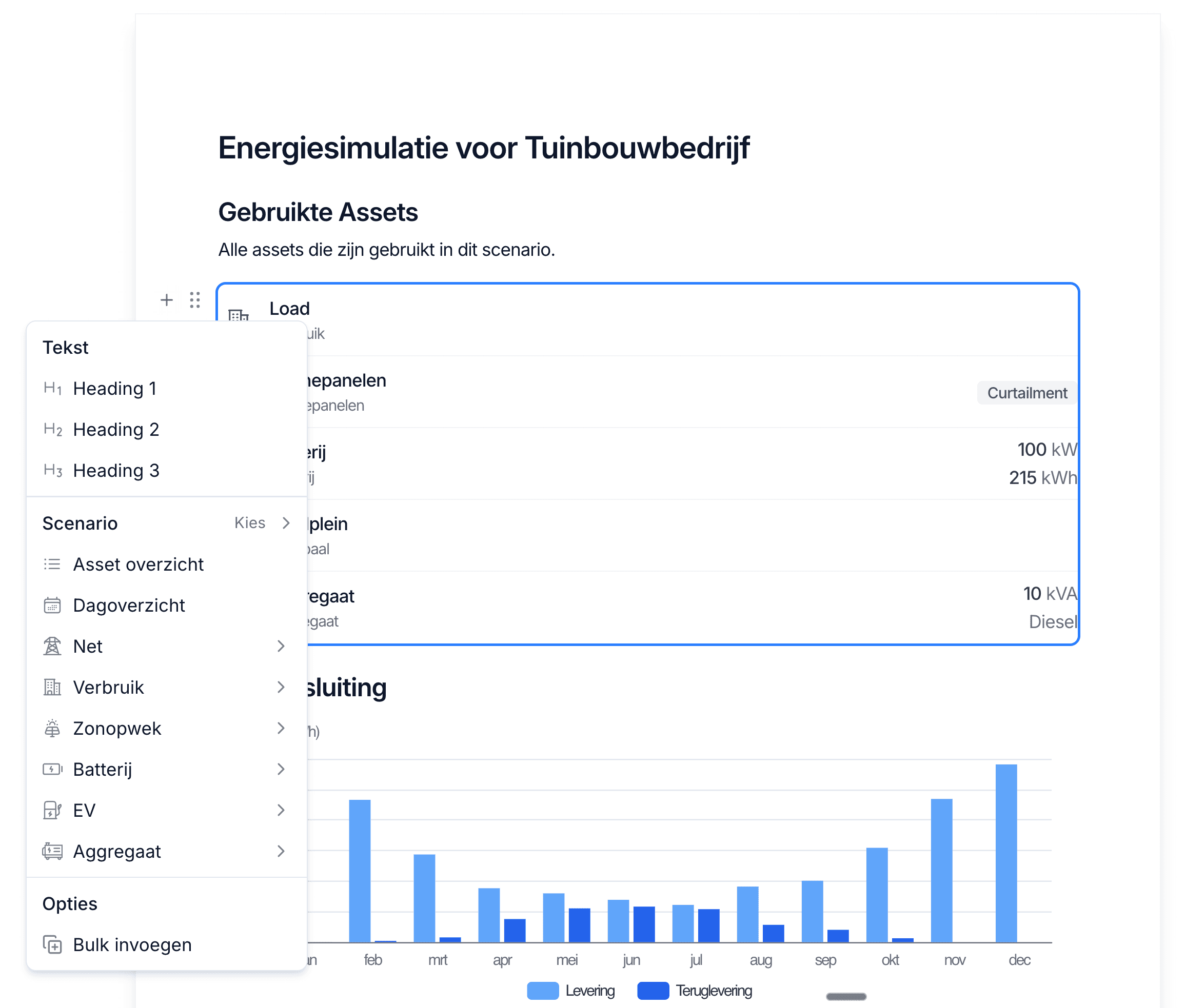 Bewerk het rapport